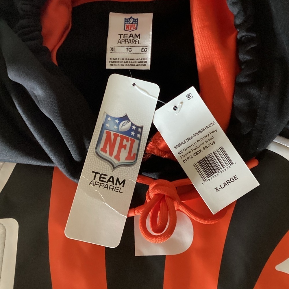NEW NFL Men's Cincinnati Bengals
Hooded Sweatshirt Size XL - Picture 11 of 14